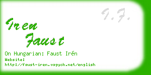 iren faust business card